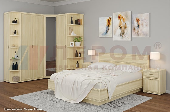 Спальня Карина - композиция 8 Ясень Асахи - мебель ЛЕРОМ во Владивостоке