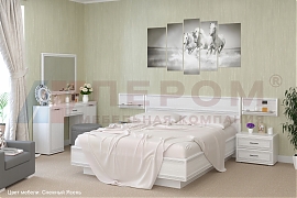 Спальня Карина - композиция 9 Снежный Ясень - мебель ЛЕРОМ во Владивостоке