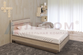 Кровать Карина КР-1001 Гикори Джексон светлый - мебель ЛЕРОМ во Владивостоке