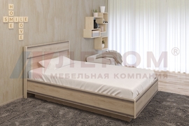 Кровать Карина КР-1002 Гикори Джексон светлый - мебель ЛЕРОМ во Владивостоке