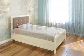 Кровать Карина КР-1031 Ясень Асахи+велюр - мебель ЛЕРОМ во Владивостоке