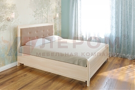Кровать Карина КР-1034 Ясень Асахи+велюр - мебель ЛЕРОМ во Владивостоке