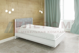 Кровать Карина КР-2011 Снежный Ясень+велюр - мебель ЛЕРОМ во Владивостоке