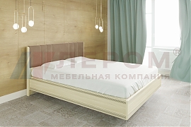 Кровать Карина КР-2014 Ясень Асахи+велюр - мебель ЛЕРОМ во Владивостоке