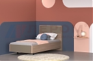 Кровать Грейс КР-5005 Ясень Асахи, вставка Латте Матовый - мебель ЛЕРОМ во Владивостоке
