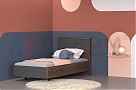 Кровать Грейс КР-5005 Гикори Джексон темный, вставка Антрацит Матовый - мебель ЛЕРОМ во Владивостоке