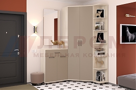 Прихожая Грейс-композиция 6 корпус Ясень Асахи, фасад Латте Матовый - мебель ЛЕРОМ во Владивостоке