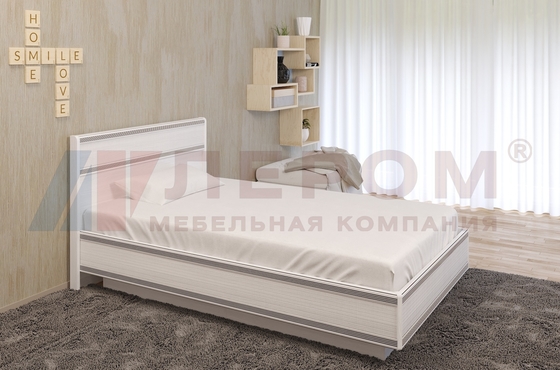Кровать Карина КР-1002 Снежный Ясень - мебель ЛЕРОМ во Владивостоке