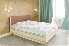 Кровать Карина КР-1014 Ясень Асахи+велюр - мебель ЛЕРОМ во Владивостоке