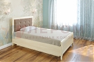Кровать Карина КР-1031 Ясень Асахи+велюр - мебель ЛЕРОМ во Владивостоке