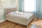 Кровать Карина КР-1034 Гикори Джексон светлый+велюр - мебель ЛЕРОМ во Владивостоке