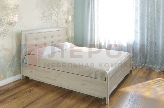 Кровать Карина КР-1034 Гикори Джексон светлый - мебель ЛЕРОМ во Владивостоке