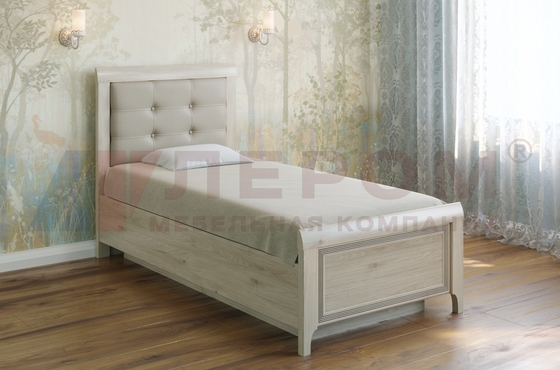 Кровать Карина КР-1035 Гикори Джексон светлый - мебель ЛЕРОМ во Владивостоке