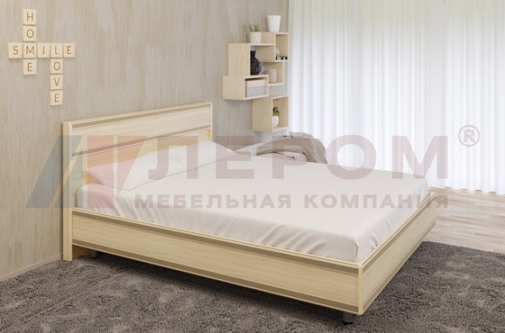 Кровать Карина КР-2002 Ясень Асахи - мебель ЛЕРОМ во Владивостоке