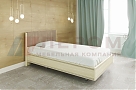 Кровать Карина КР-2011 Ясень Асахи+велюр - мебель ЛЕРОМ во Владивостоке