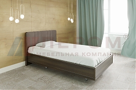 Кровать Карина КР-2011 Акация Молдау+велюр - мебель ЛЕРОМ во Владивостоке