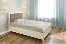 Кровать Карина КР-2031 Ясень Асахи+велюр - мебель ЛЕРОМ во Владивостоке