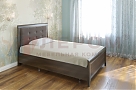 Кровать Карина КР-2031 Акация Молдау+велюр - мебель ЛЕРОМ во Владивостоке