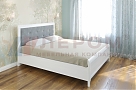 Кровать Карина КР-2034 Снежный Ясень+велюр - мебель ЛЕРОМ во Владивостоке