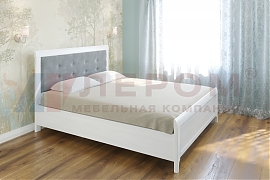 Кровать Карина КР-2034 Снежный Ясень+велюр - мебель ЛЕРОМ во Владивостоке